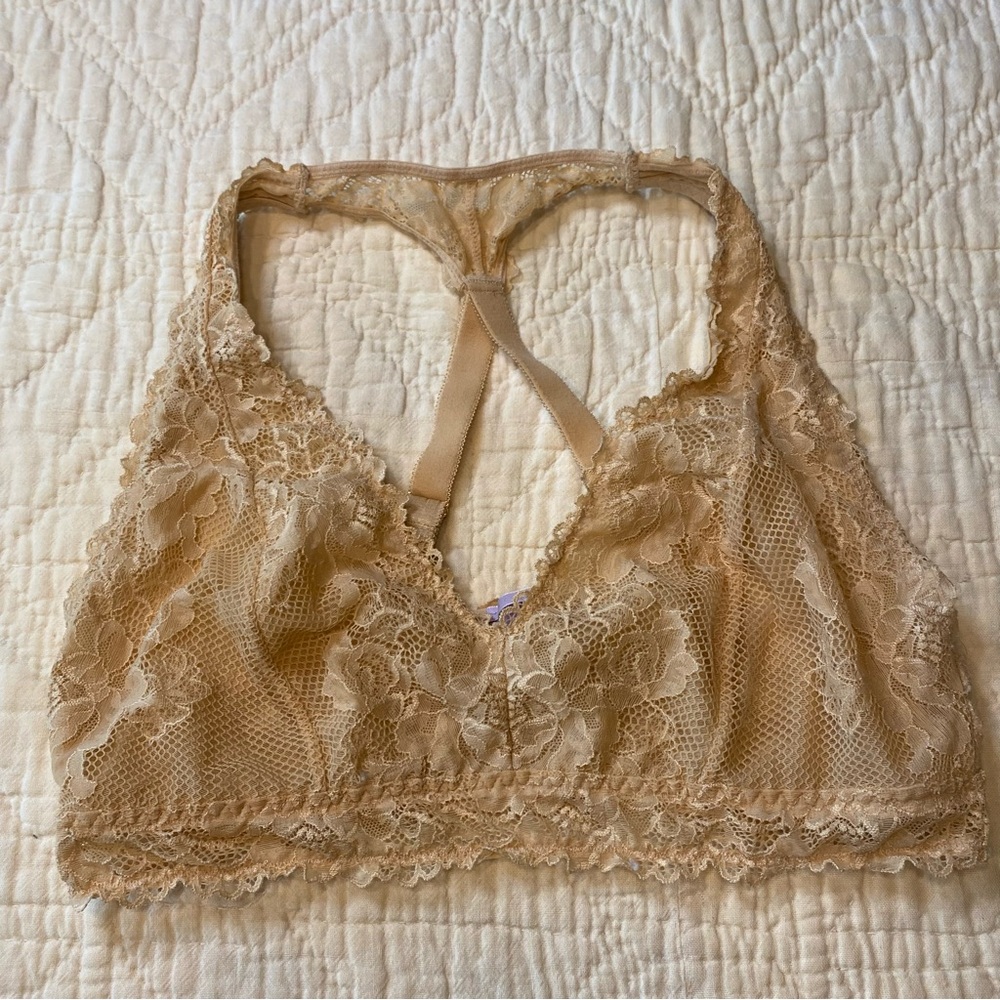 SAVAGE X FENTY Cream Lace Bralette 1X